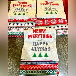 “Merry Everything & Happy Always” Christmas pajamas